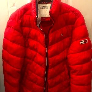 Tommy Jeans Red Puffer Jacket